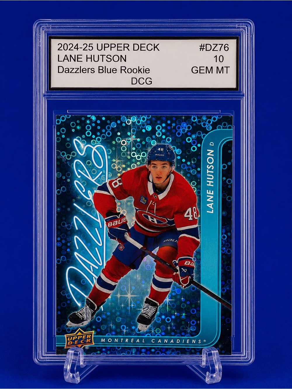 2024-25 Upper Deck Dazzlers Lane Hutson Rookie Card